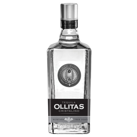 Ollitas Tequila Cristalino 100% Agave. Botella