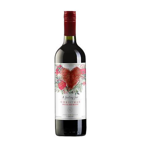 A feeling for Red Blend Navidad Botella