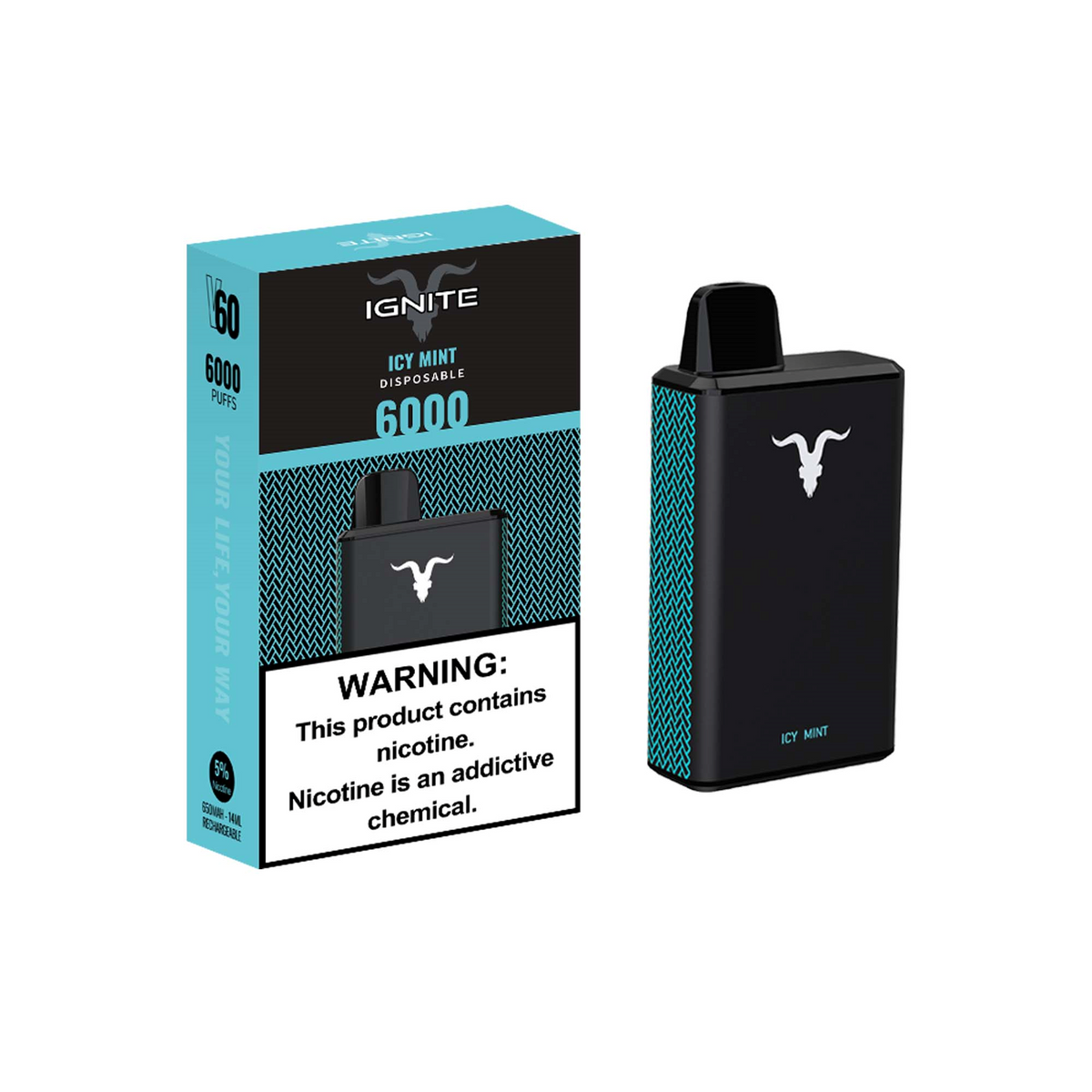 Ignite Icy Mint 6K Puffs – Casa Del Ron