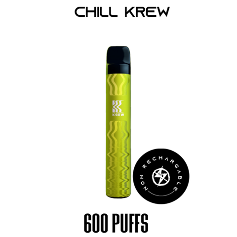 KREW VAPE APPLE ICE 600 PUFFS