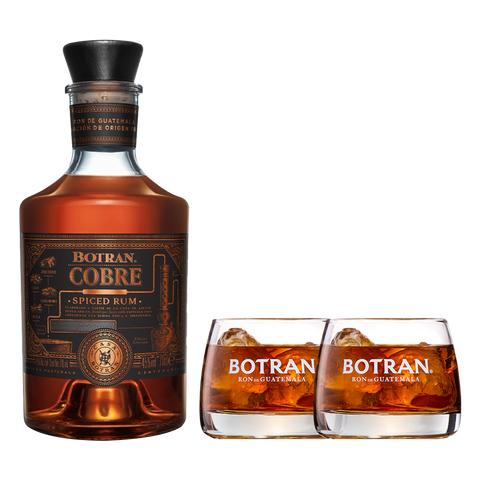 Ron Botran Cobre Botella + Vasos