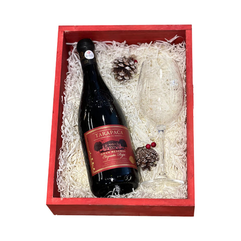 BOX TARAPACA ETIQ ROJA+KRISTALOV NOVA