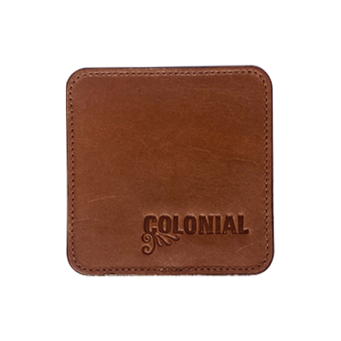 Coaster de Cuero Colonial