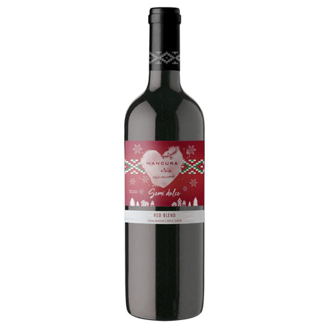 Mancura Etnia Sweet Red Blend Navideño Botella